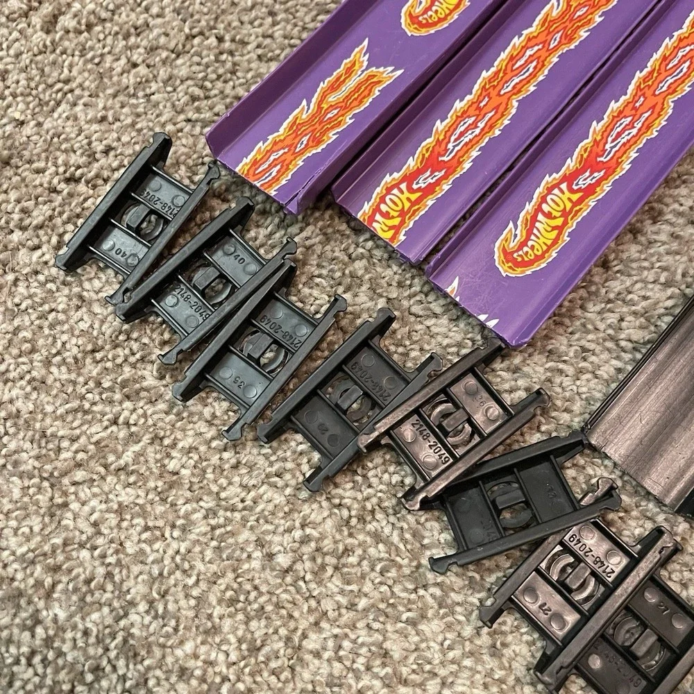 Hot Wheels Flame Track Lot Vintage 80s 90s  Connectors Shooters Track‎ Lot